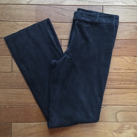 be Pants - GORGEOUS Navy Blue Suede Pants - like new!
